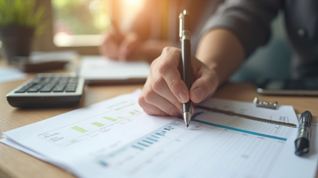 Sparplan Konzept mit Münzen und finanziellem Wachstum-Diagramm